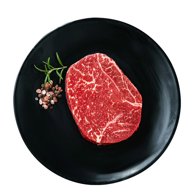 淳鲜四季 澳洲和牛M5原切肉芯牛排200g 谷饲400天雪花牛肉生鲜健身