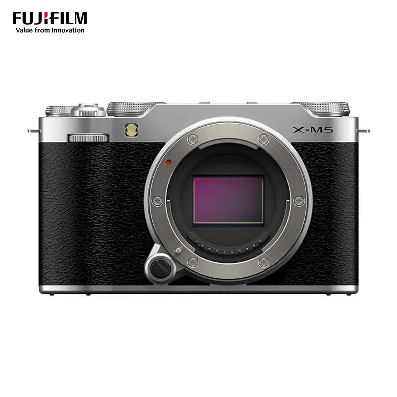 富士（FUJIFILM）X-M5/ M5 微单相机 机身 2610万像素 AI智能对焦 20种胶片模拟 仅重355g 银色