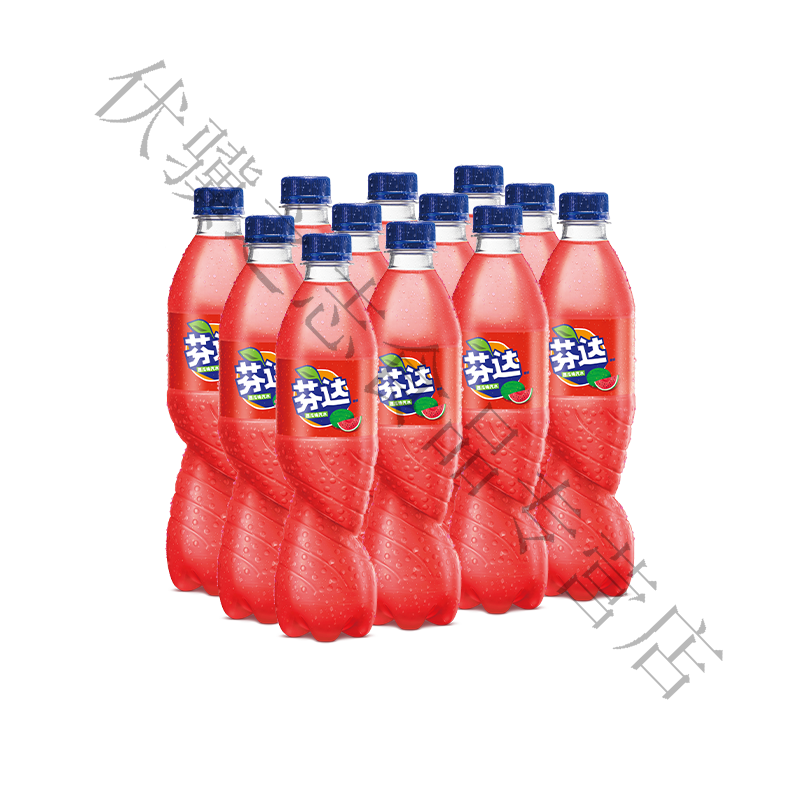 可口可乐芬达小口味西瓜葡萄苹果味 碳酸饮料含糖 ml瓶 整箱装 西瓜味