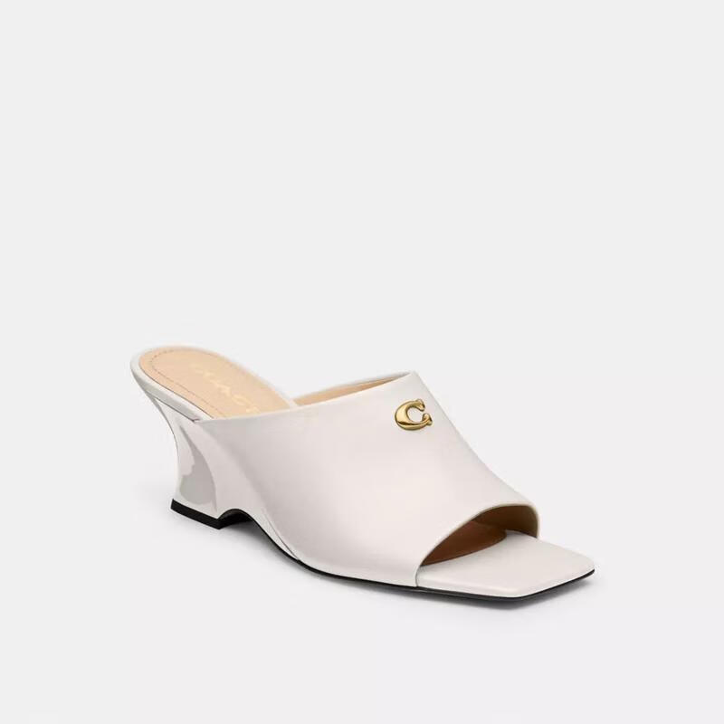 蔻驰(coach)女鞋性感高跟鞋凉鞋方头鱼嘴celeste wedge轻便舒适通勤