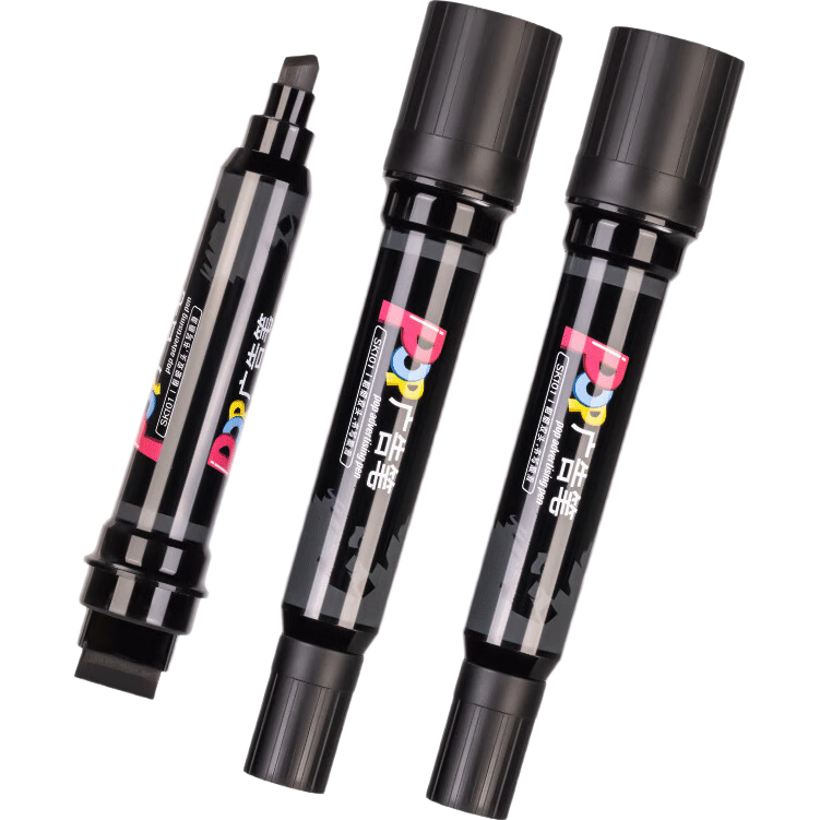 得力(deli)POP廣告筆黑色 6支/盒SK101