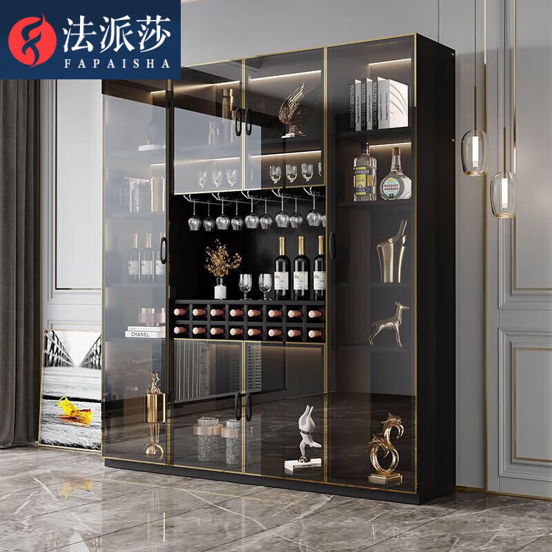 法派莎(fapaisha)酒柜北欧轻奢风一体柜玻璃储物柜红酒柜靠墙展示柜
