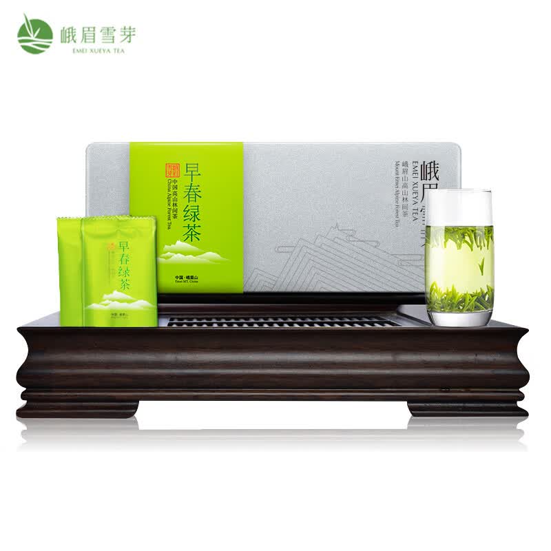 峨眉雪芽 早春绿茶 峨眉山高山绿茶礼盒装 108g