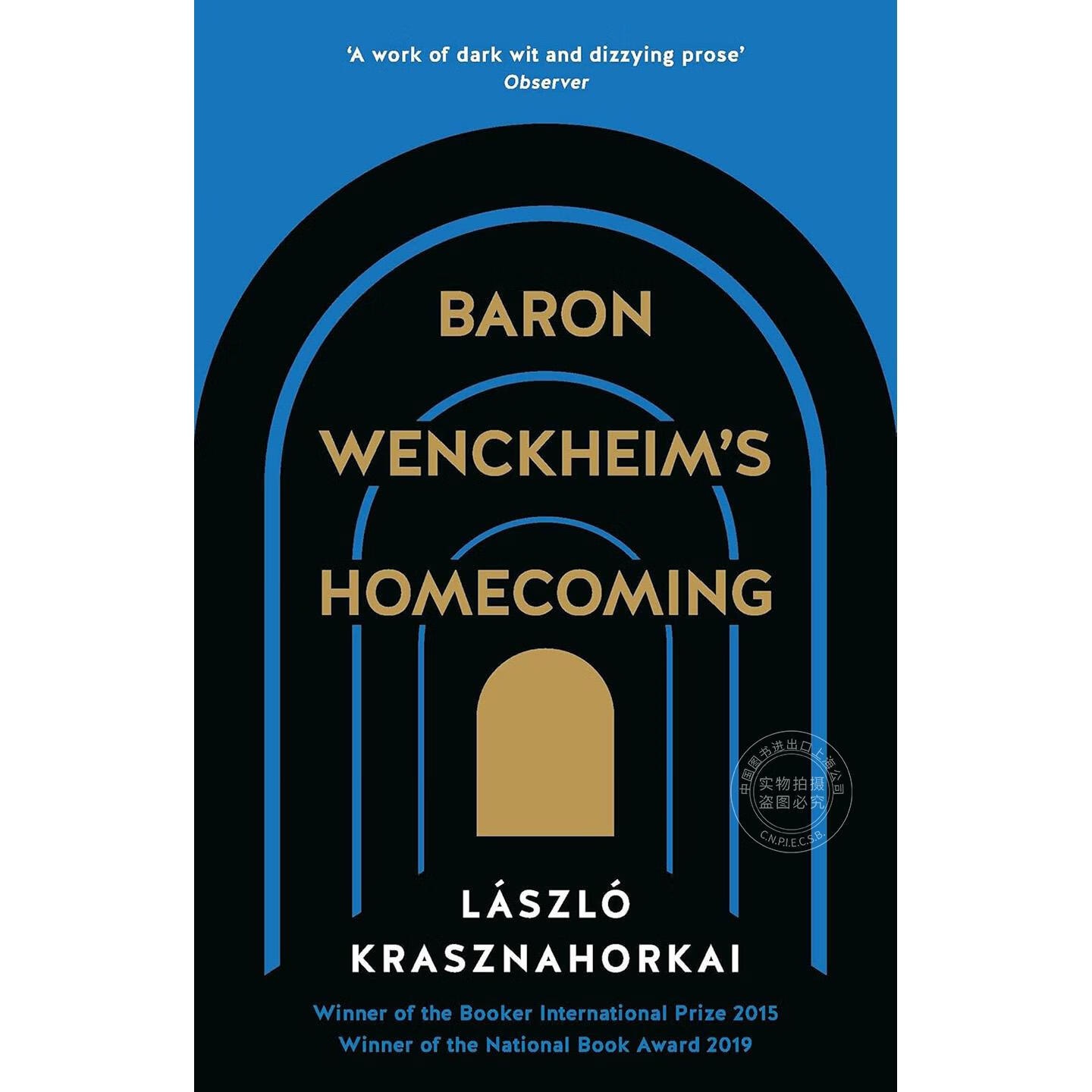 现货 温克海姆男爵返乡 2025诺贝尔文学奖得主 匈牙利作家 拉斯洛·卡撒兹纳霍凯 撒旦探戈作者 英文原版 Baron Wenckheim's Homecoming