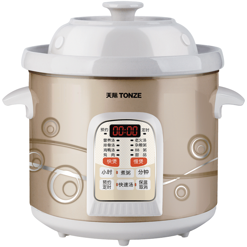 天際（TONZE）電燉鍋 陶瓷鍋煲湯燉鍋電燉盅煲湯鍋快速燉湯鍋熬粥養(yǎng)生鍋煮粥神器DGD20-20CWD