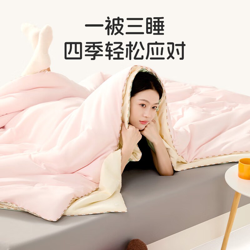 喜临门【MDX】A类控温被子春秋被芯抗菌四季被加厚冬被太空被 子母被（夏凉被+春秋被） 200*230cm