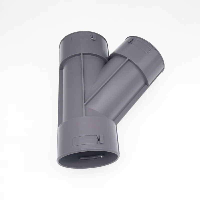 新风配件斜三通pe通风管道110 75 110变75通用管道连接分支斜三通 斜