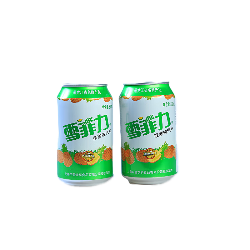 雪菲力雪菲力汽水菠萝/橙汁碳酸饮料6瓶整箱桔子汁玻璃瓶怀旧老香槟