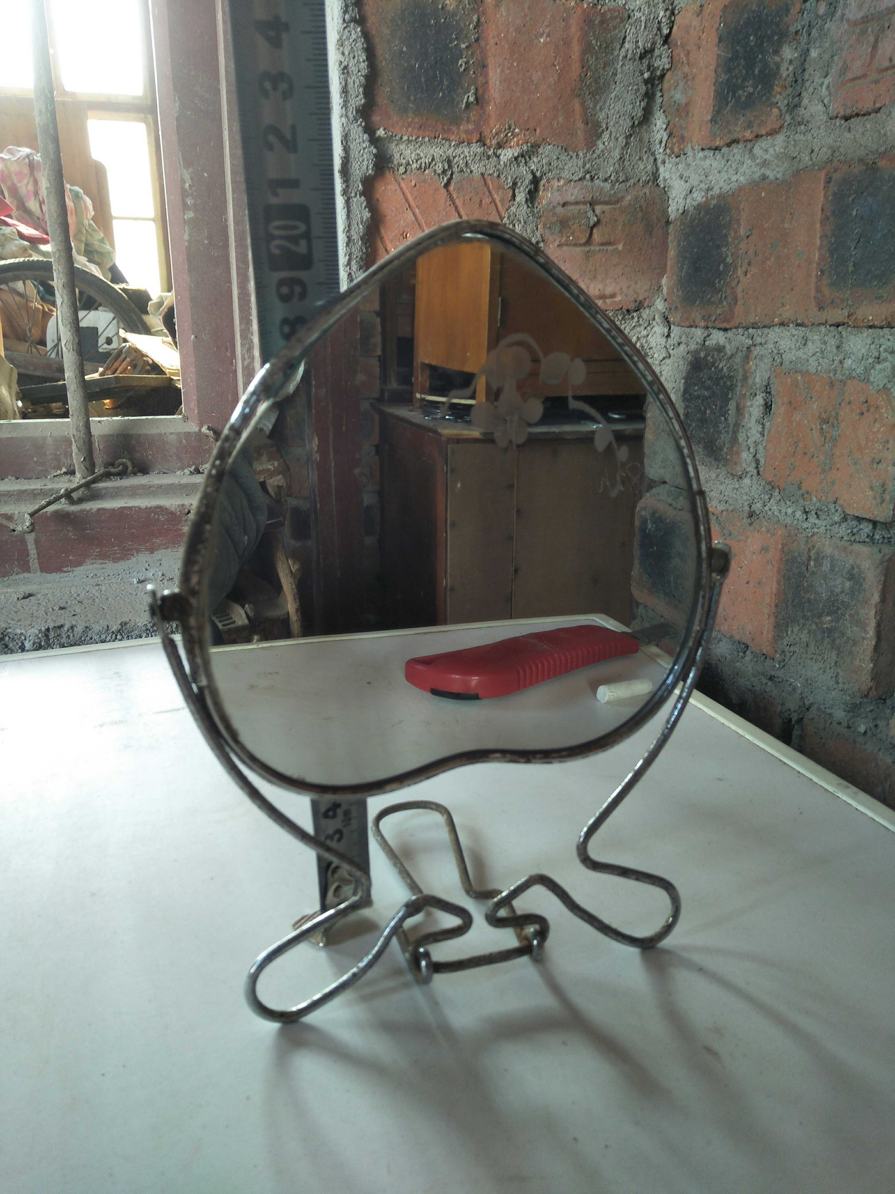 hywlkj老物件老镜子八十年代的老镜子,可使用,影视道具,可装饰摆设 白