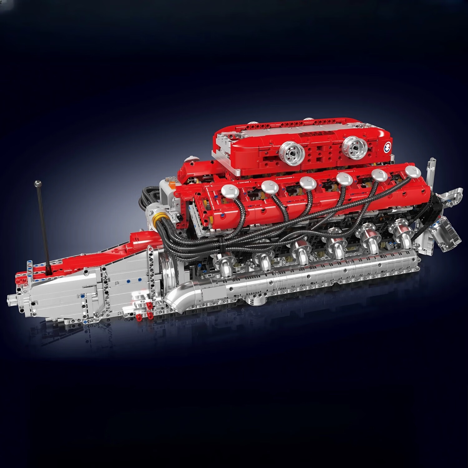 宇星模王V8超跑引擎航空发动机电动机械拼装模型积木男生新年圣诞礼物玩具 V12林尼发动机【3472PCS】