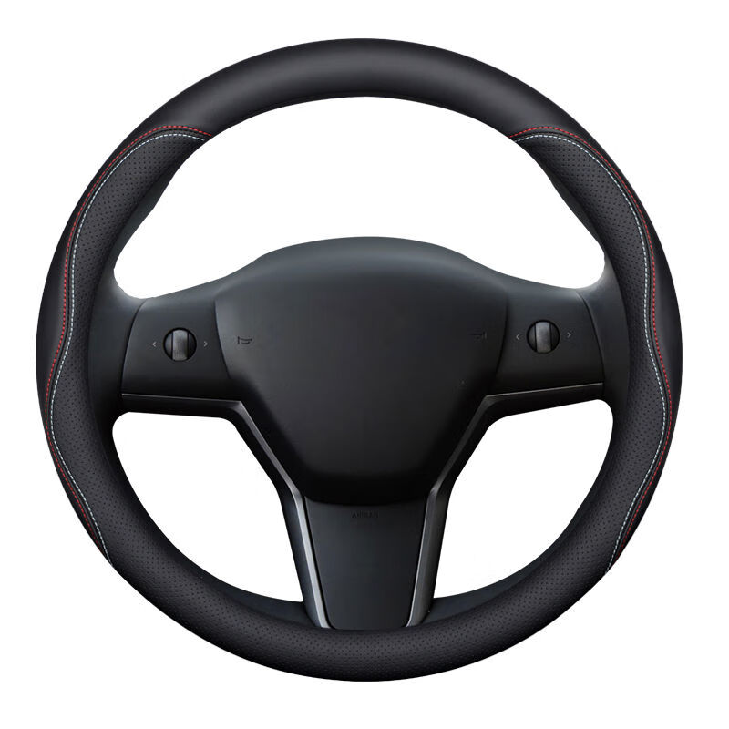 宰搂【厂家直供】适用特斯拉方向盘套model3modelY焕新modelX四季 车标底部尖锐划手,不建议