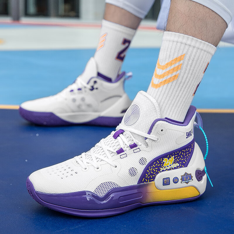 y跨境驭帅16篮球鞋男款南海岸青少年球鞋中大童气垫防滑运动鞋 科比