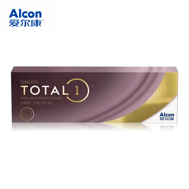 爱尔康（Alcon）视康水梯度天天抛近视隐形眼镜水润保湿透明日抛30片装 水梯度天天抛30片 1050度