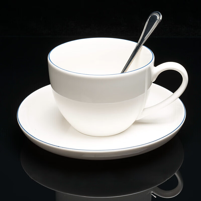 沉弗咖啡杯套装陶瓷杯简约陶瓷杯欧式套装高级咖啡杯托斯卡餐厅专用