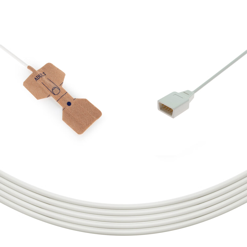 厂直销兼容bci一次性血氧探头成人 儿童无纺布款 褐色