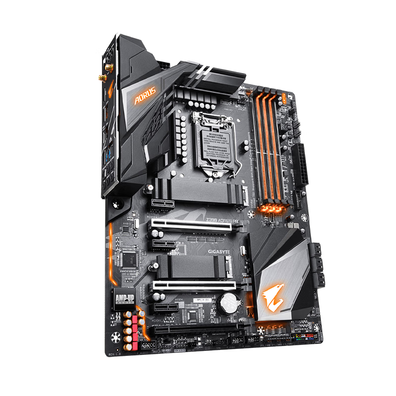 技嘉Z390 AORUS PRO WIFI拆机主板 支持英特尔8-9代CPU DDR4内存 ATX