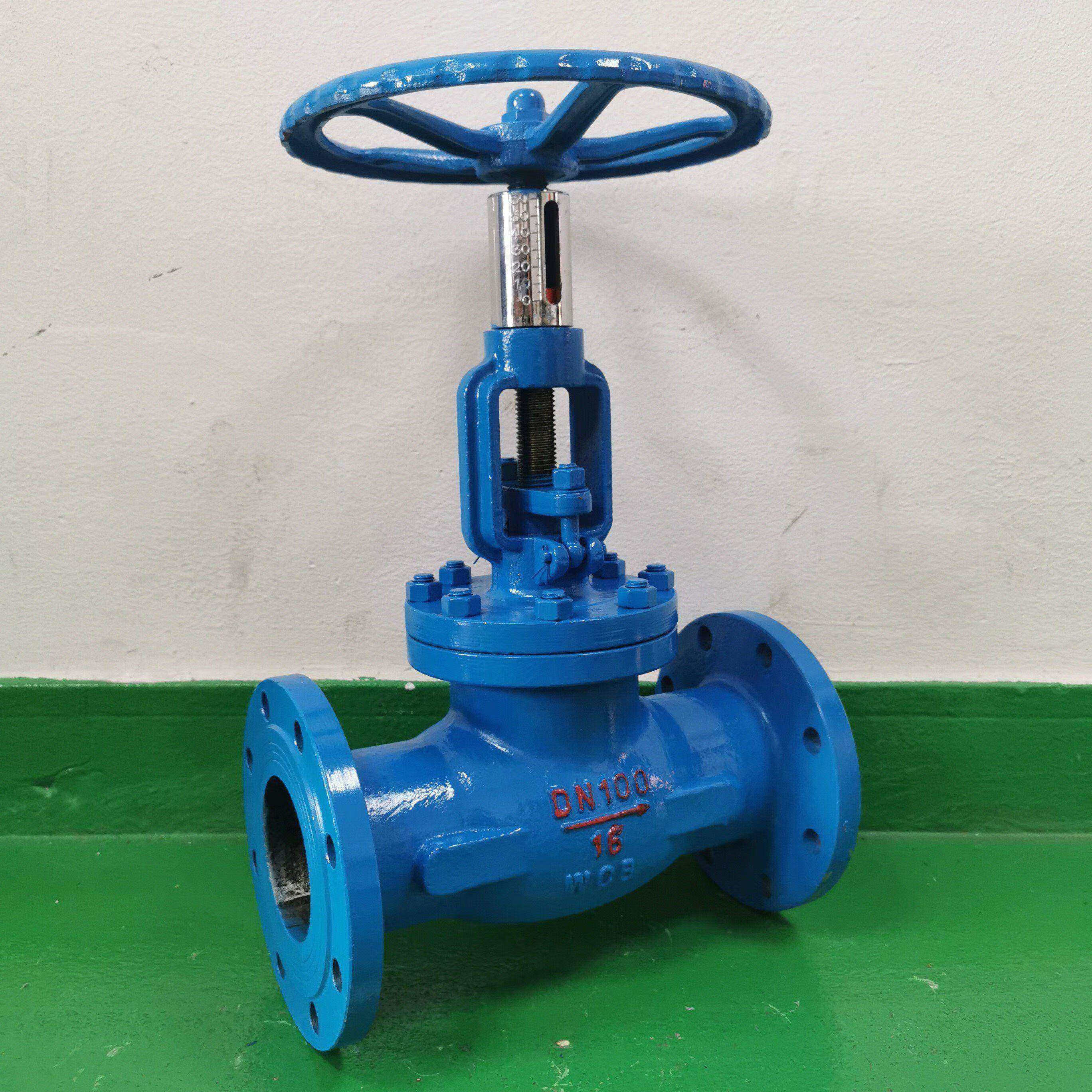 画萌t40h流量调节阀dn150手动法兰蒸汽水带刻度标尺静态控制阀停止阀