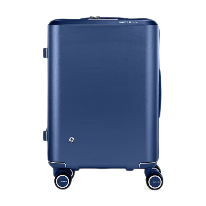 新秀丽（Samsonite）行李箱20英寸拉杆箱可扩容商务旅行箱包QX0深蓝色密码登机箱