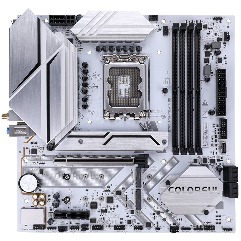 七彩虹 BATTLE-AX B760M-WHITE WIFI D5 V20 冷钢DDR5 图 6
