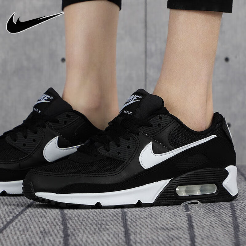 耐克(nike)跑步鞋女鞋2024春季新款运动鞋airmax90缓震防滑百搭透气