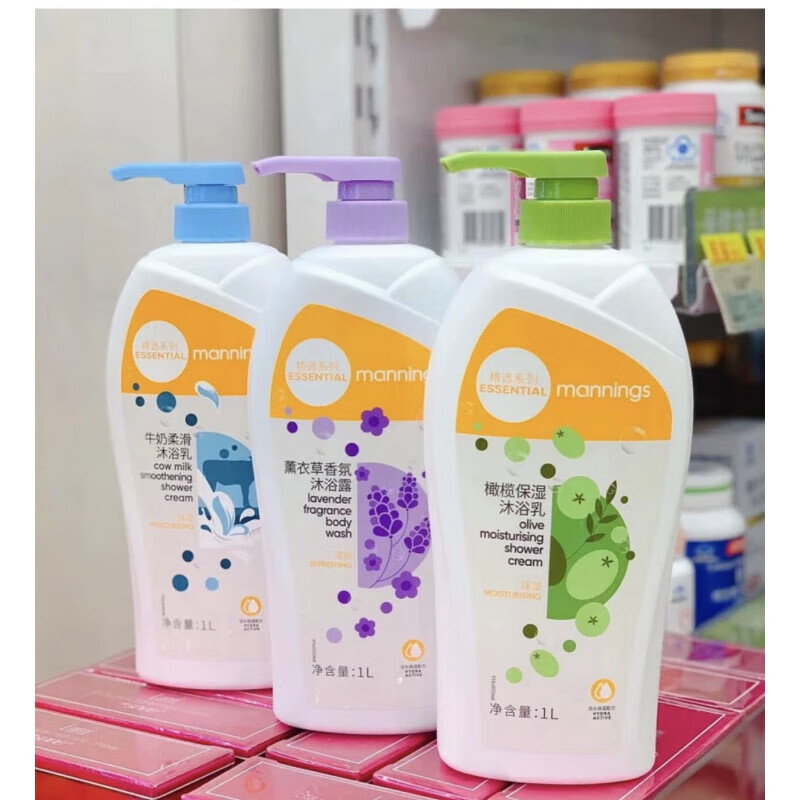 万宁（mannings）万宁mannings牛奶柔滑沐浴乳1L香薰沐浴橄榄保湿 1 薰衣草