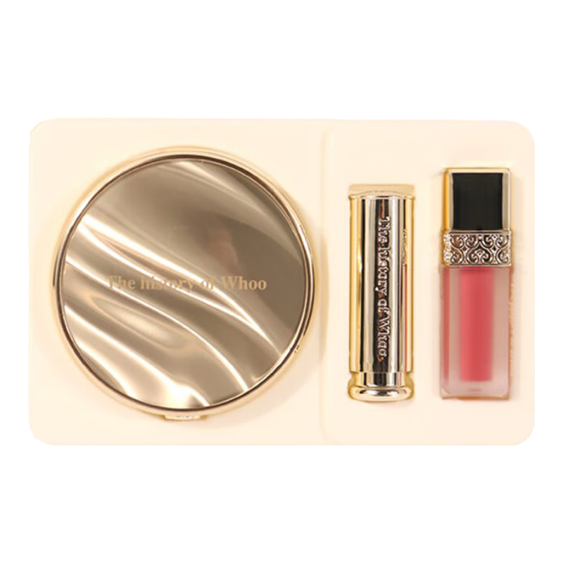 后（The history of Whoo） 后粉餅后拱辰享美玉容防日曬持久定妝控油遮瑕服帖韓國進(jìn)口禮物 奢華散粉粉餅1號象牙白