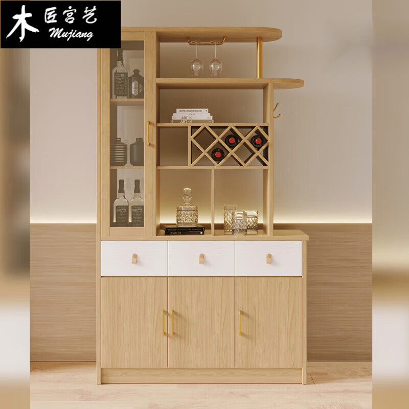 中式酒柜入户玄关柜鞋柜一体间厅柜家用收纳柜隔断屏风柜 1米间厅柜