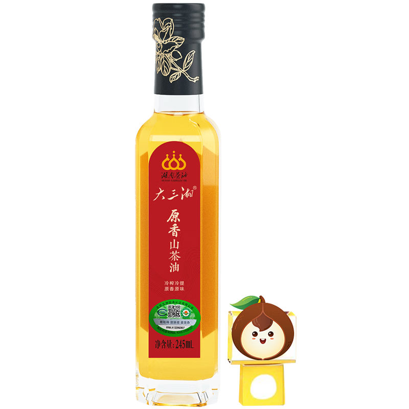大三湘湖南茶油山茶油純正茶籽食用有機(jī)油官方旗艦店原香245ml裝