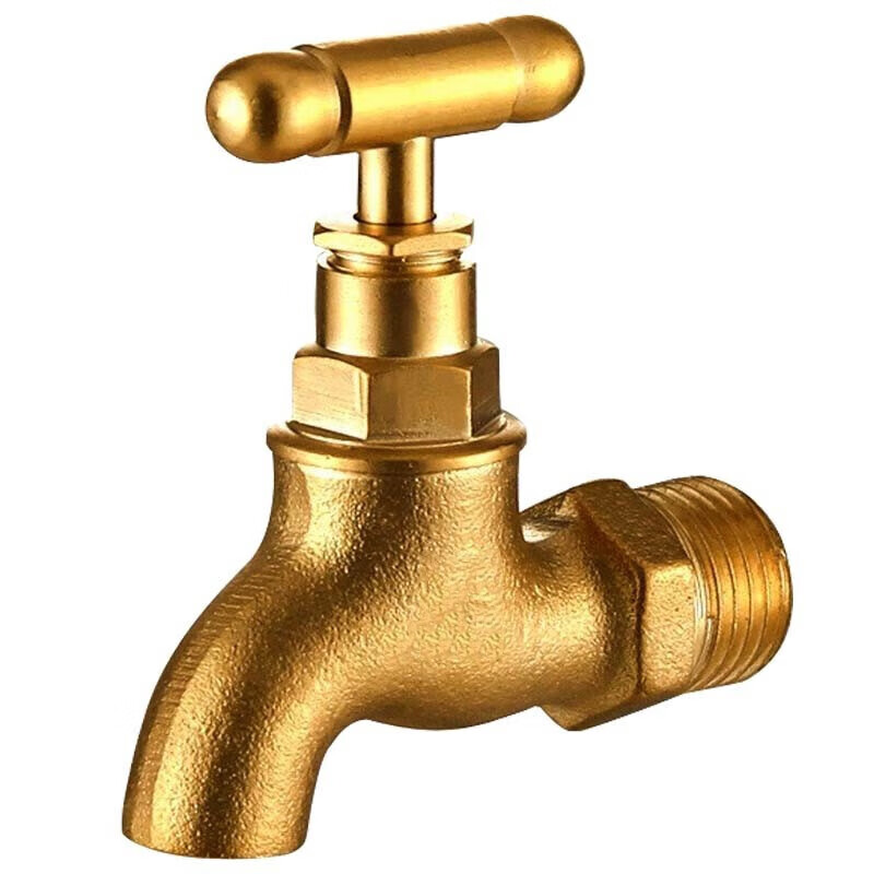 泽朗凡全铜老式水龙头 单冷水嘴 工程防冻自来水龙头 全铜4分慢开 全
