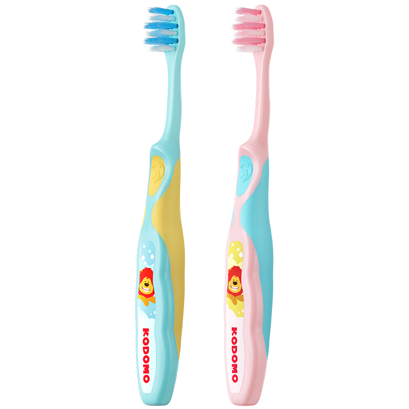 百亿补贴、plus：狮王（Lion）小狮王儿童牙刷2-3-6岁2支 宝宝软毛牙刷幼儿口腔清洁 
