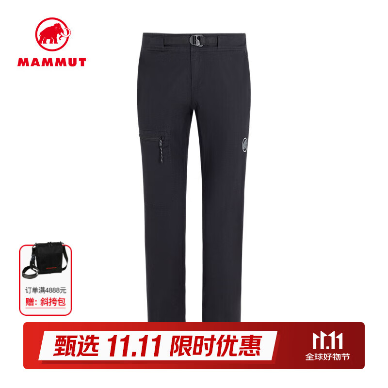 猛犸象（MAMMUT）Tamaro 男士户外运动休闲时尚舒适耐磨长裤 黑色 50