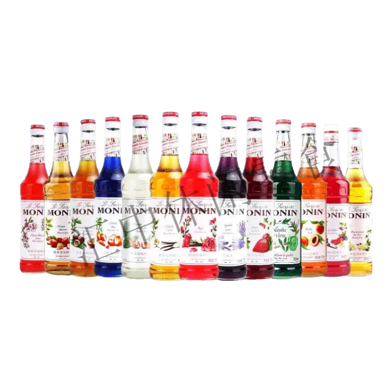 莫林（MONIN）糖漿小瓶分裝咖啡烘焙薄荷焦糖風(fēng)味雞尾酒面包蛋糕調(diào)味 綠薄荷糖漿50ml