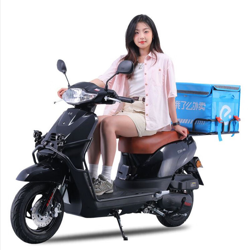 重庆建设摩托车小绵羊外卖车电喷燃油踏板车省油摩托车长续航可上牌照