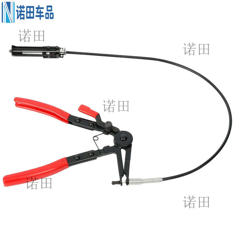 工马汽车水管油管卡箍钳喉箍拆卸装钳子油管分离钳虎型式可弯带长线钳