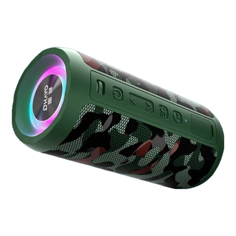 雷登(OHAYO)X10MAX无线便携式蓝牙音箱2025新款重低音炮大音量高音质户外迷你小型自行车骑行小音响防水音箱 X10Pro迷彩全频扬声器24W 防尘防水+超长续航【当/次日达】