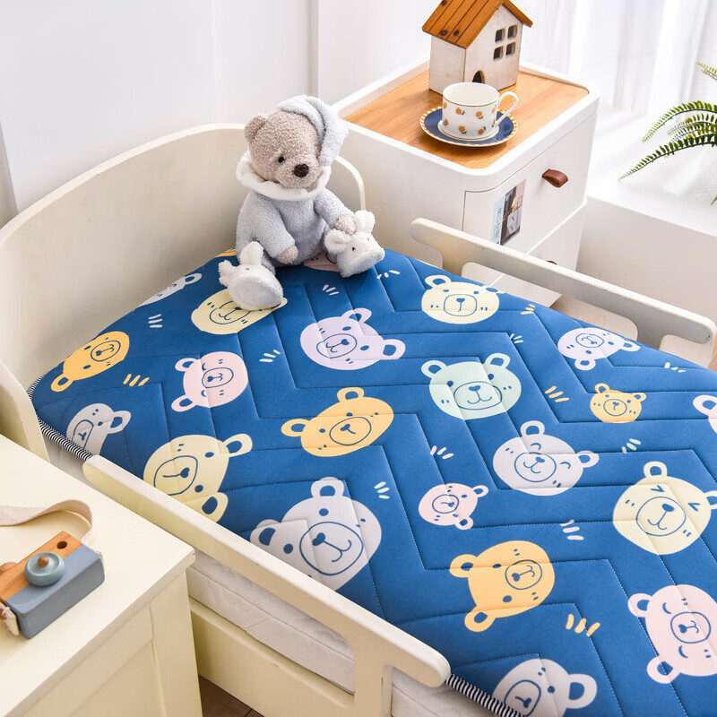 宏卿馨a类乳胶床垫婴儿加厚6cm海绵垫子宝宝新生四季小床褥子 熊宝宝 56X100cm