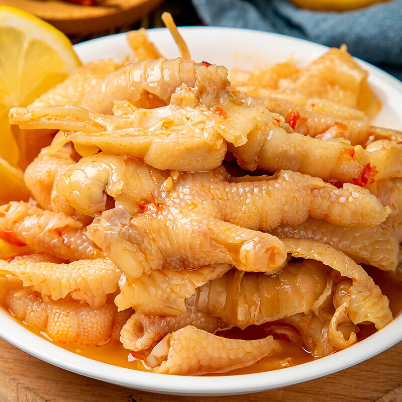 虎钢馋酸辣去骨鸡爪 益旺凤爪无骨鸡脚食材凉拌菜凉菜预制菜