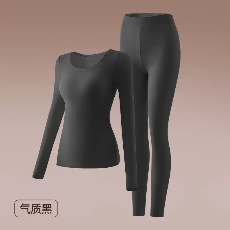 DAPHNE达芙妮【N】带胸垫高弹力女士保暖孕妇内衣秋衣秋裤套装 紫色【带胸垫款】 XL【120-160斤】