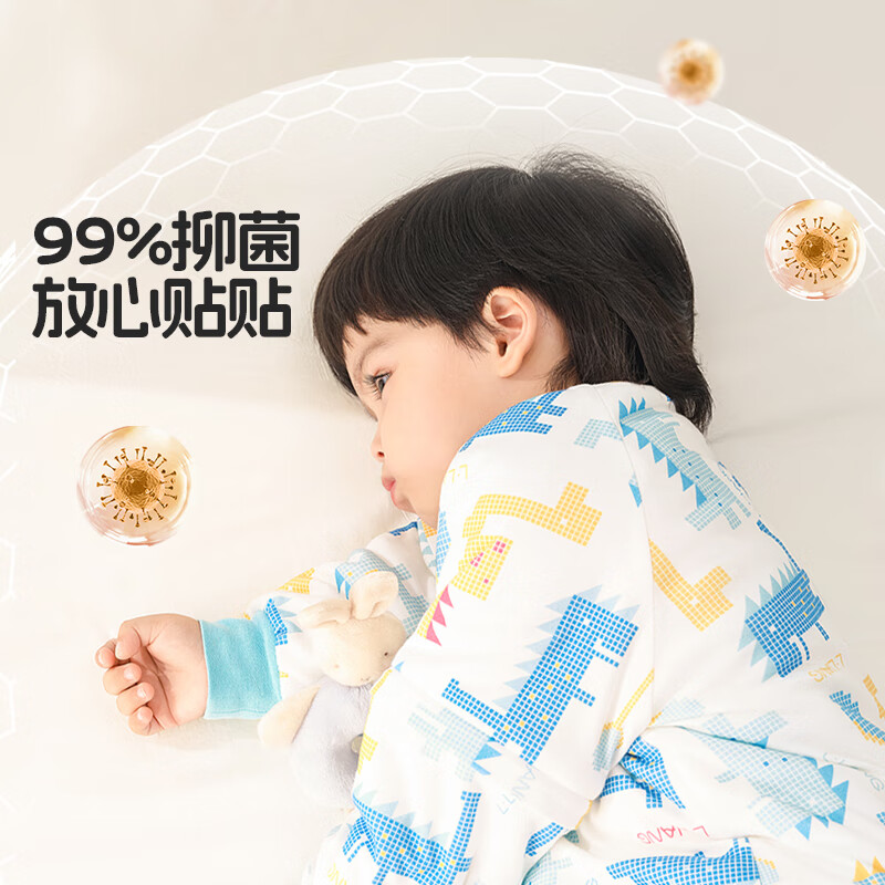 良良婴儿睡袋1-3-6岁秋冬儿童bb宝宝恒温加厚夹棉防惊跳踢被睡衣 寒冬款·几何龙·粉【0-10℃】 XXL（建议参考身高100-120CM）