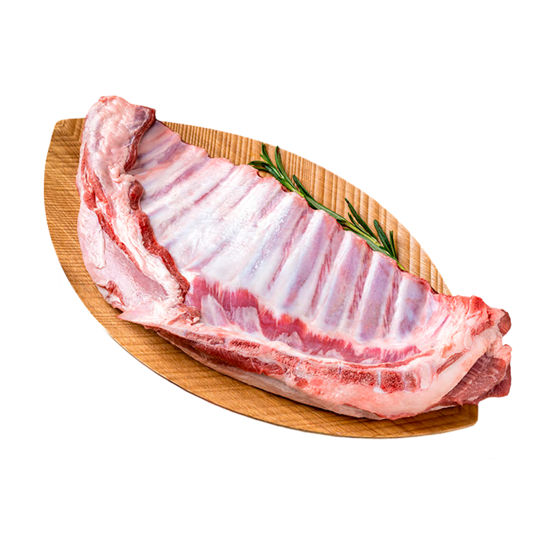 元牧希新西兰原切整块羔羊排1kg肋排骨烧烤炖煮火锅食材羊肉冷冻生鲜肉