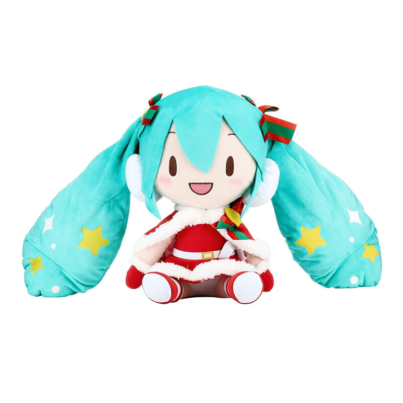 恋卡侬现货 世嘉sega 初音未来圣诞节2019fufu 再版 miku 毛绒玩偶