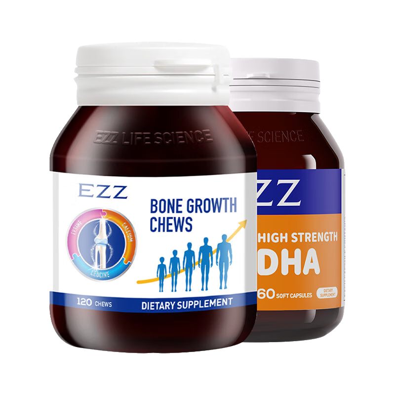 EZZ���޳ɳ��������������ز����������߶�ͯ�����겹��DHA���ͳ�������������ѧ�� 3ƿ�ɳ���+3ƿ����DHA