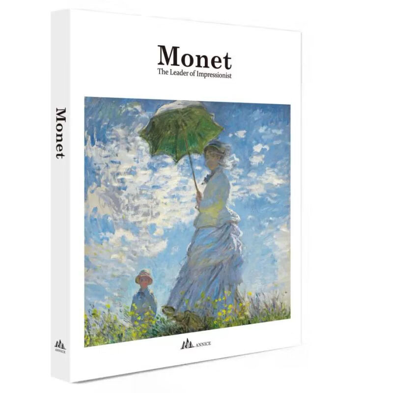 莫奈素描手绘手稿作品集monet莫奈画册 9款封面 封面随机发