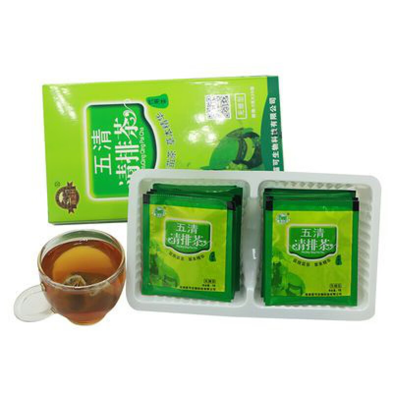 食芳溢苗之村五清清排茶3g*20袋拍3盒发4盒送4袋 60g