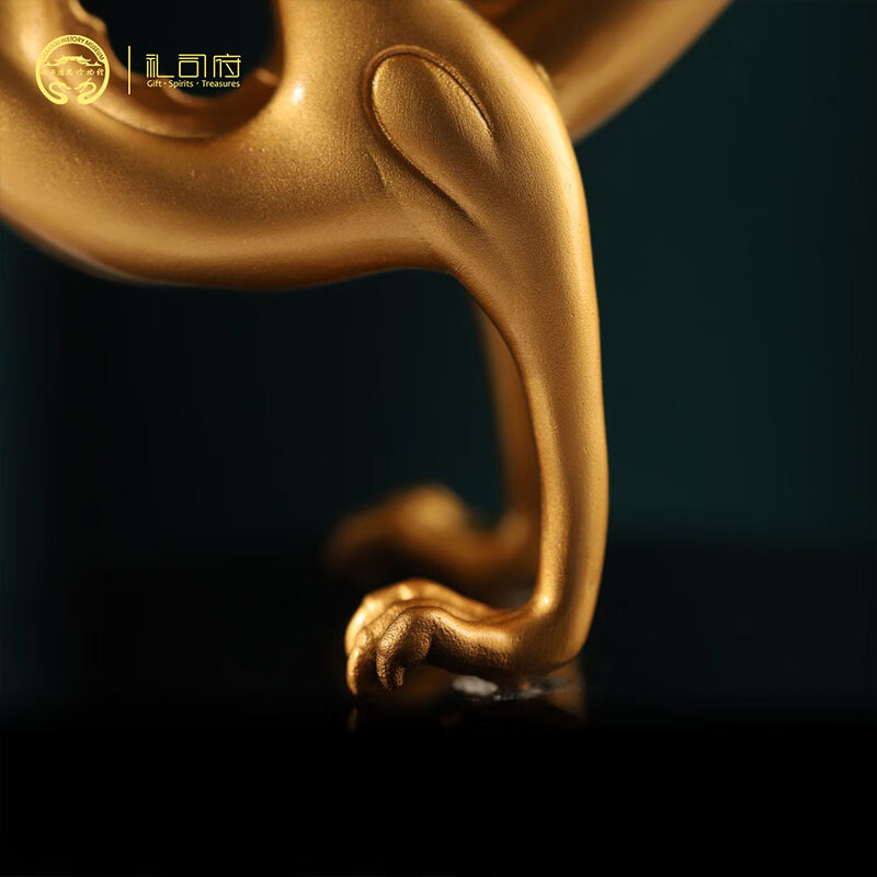 陕西歴史博物館陕西历史博物馆 馆藏腾龙文创铜摆件商务礼品长辈生日礼物礼盒装 腾龙摆件(铜)