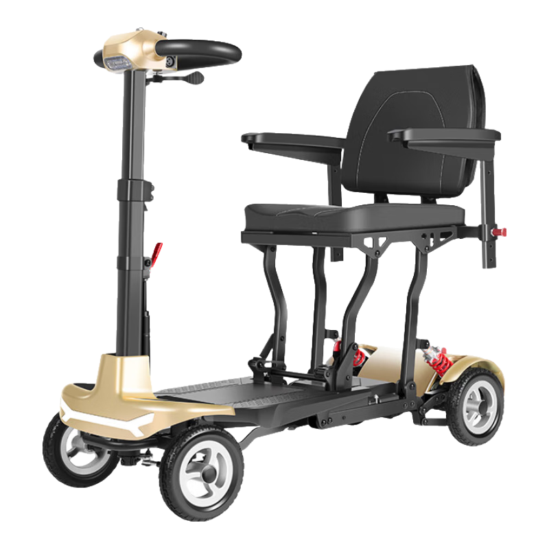 MOJOLIT高端老年代步電動車四輪車可折疊車家用小型輕便老年人電瓶車mojo T350：15A鋰電跑45里/節(jié)能款
