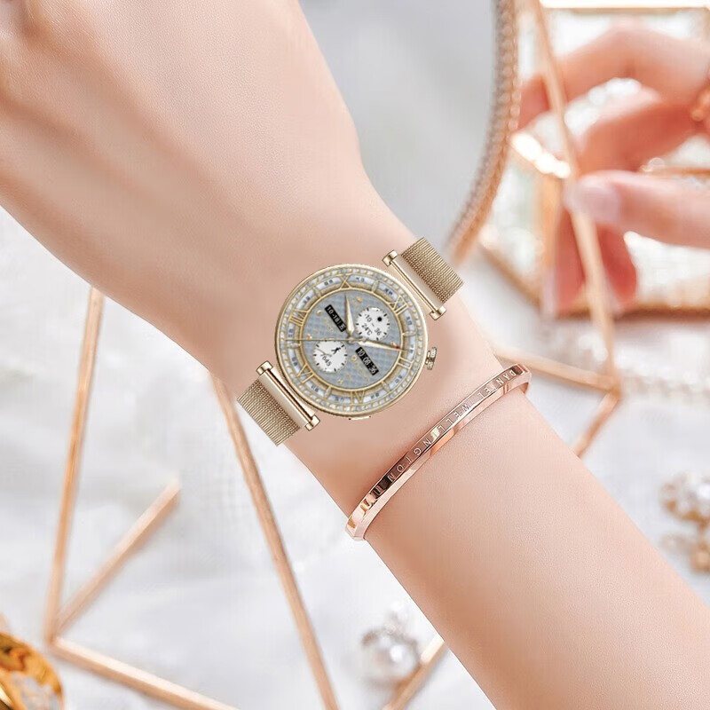 华为(HUAWEI)【女神走心实用礼】手表watch GT4女士款智能运动蓝牙电话手表心脏血氧生理周期睡眠监测支付 凝霜白-皮表带41MM【甄选金色钢表带+精美表盘】