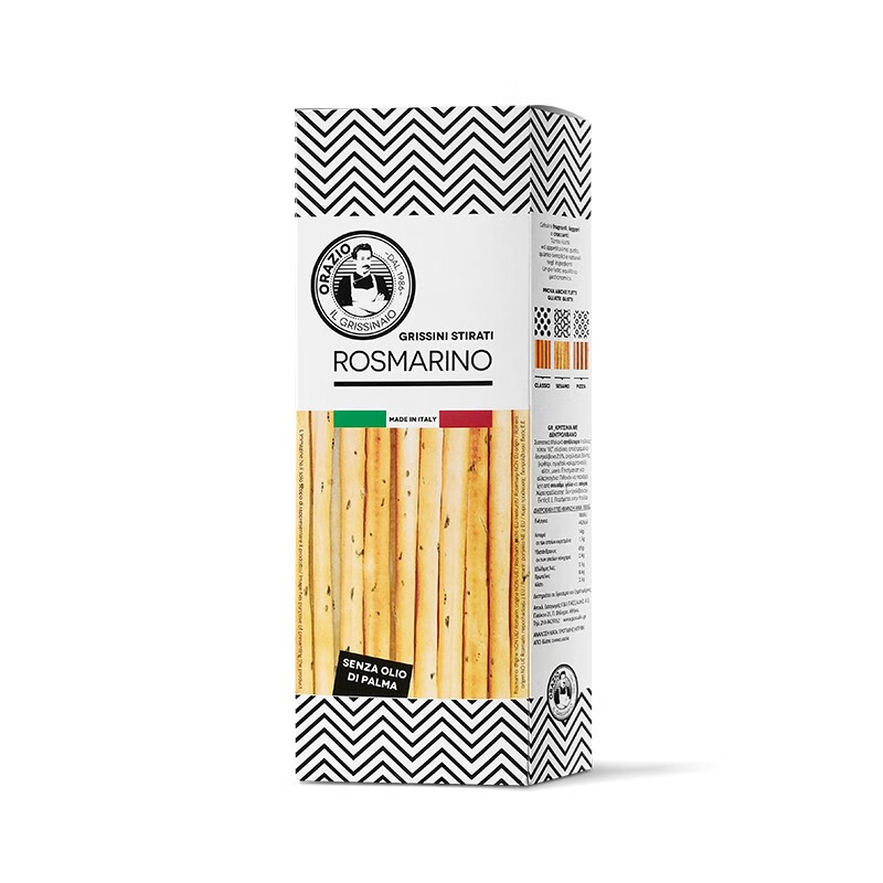 勒尔玛 意大利进口 面包棒 饼干烘焙装饰早餐下午茶办公休闲零食 120g