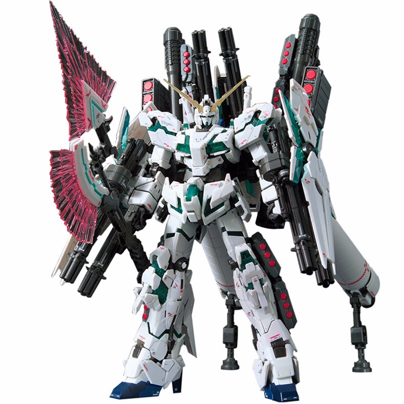 万代(bandai rg 高达2 拼装模型玩具 14cm rg30 独角兽全装备