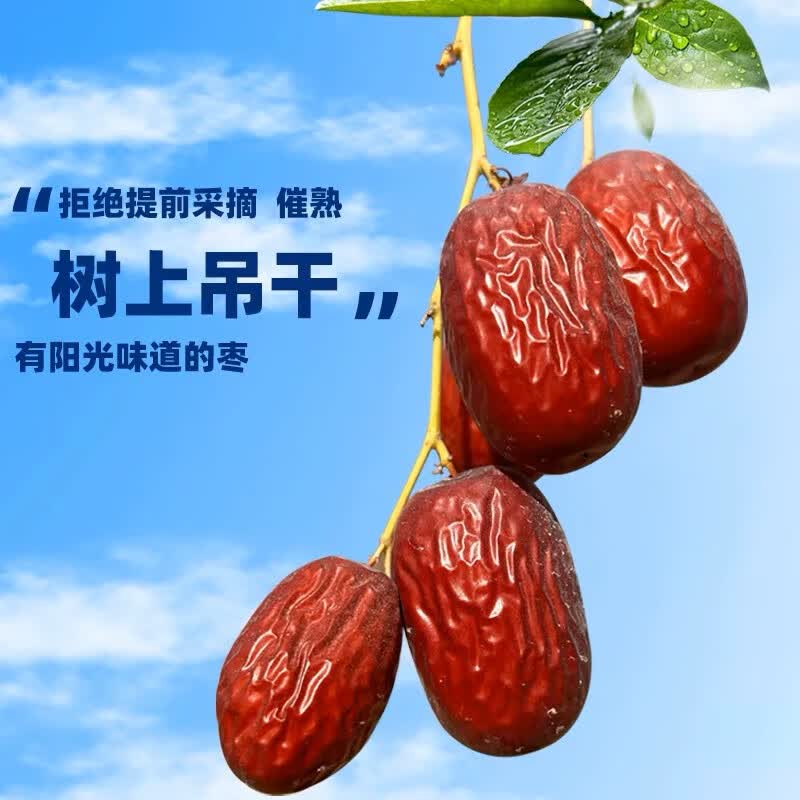 皇金蜜新疆特产和田大枣特级大红骏枣非无核孕妇零食干果玉枣未加工直发 和田大枣特级2斤【已洗4-5cm】
